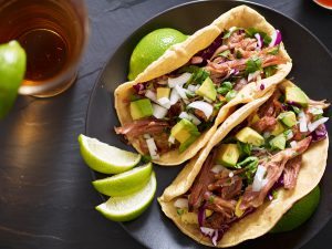 Eat your veggies and pork. Pork tacos for dinner? Sure!